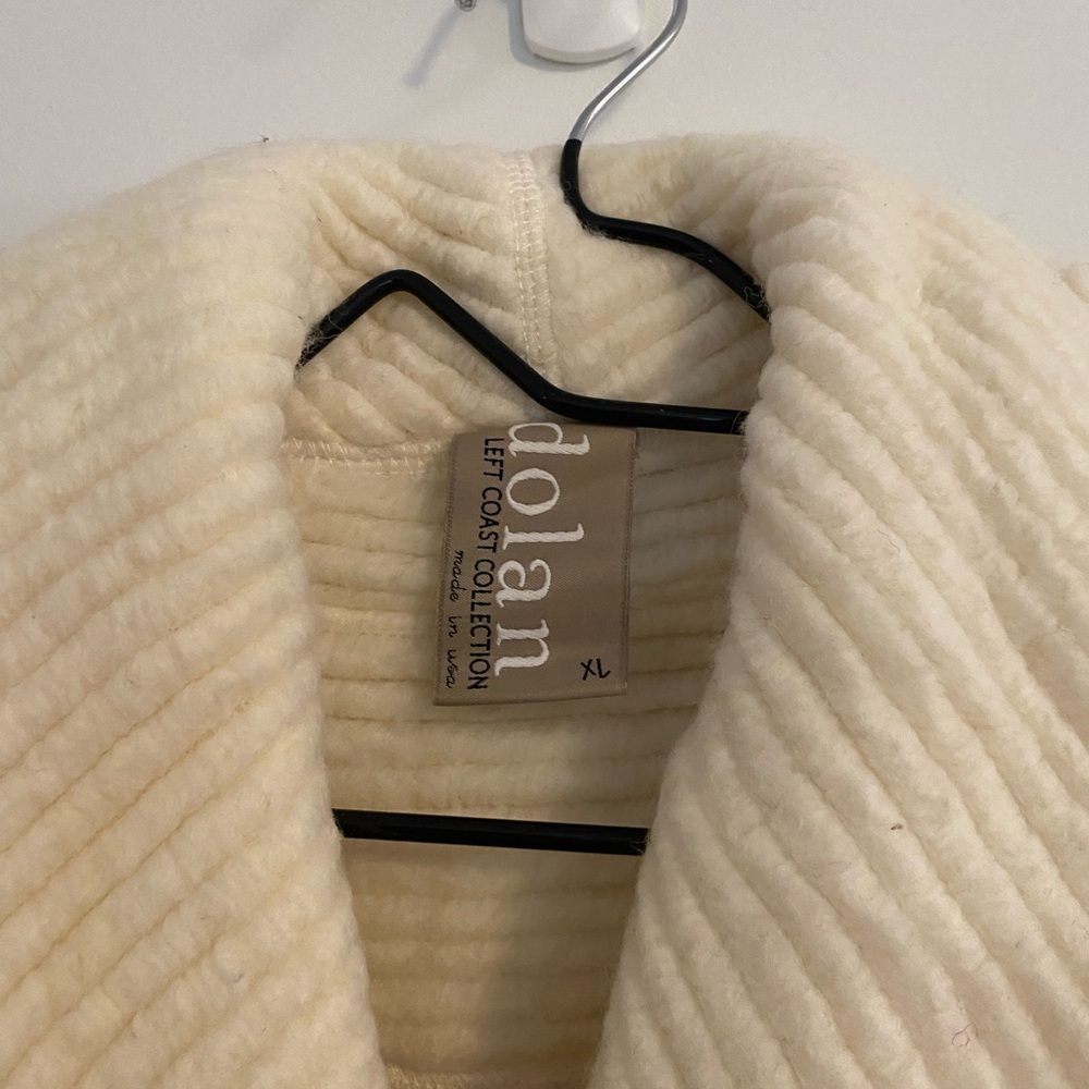Anthropologie Cream and Gray Sweater by Dolan - Picture 2 of 4